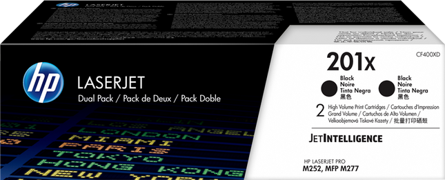 HP 201X Multipack Schwarz