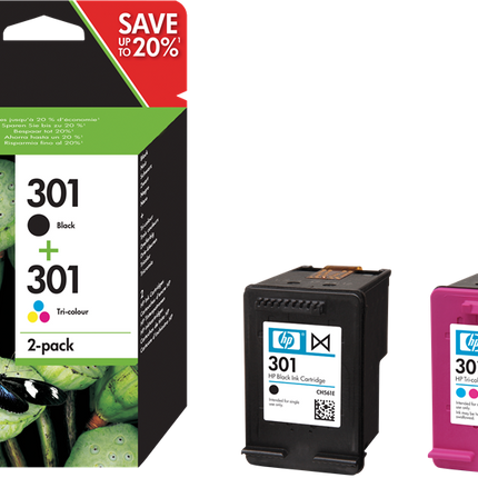 HP 301 Multipack Schwarz / mehrere Farben