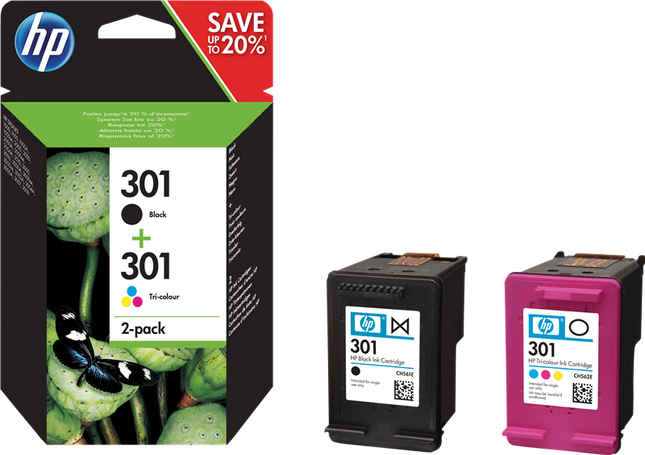 HP 301 Multipack Schwarz / mehrere Farben