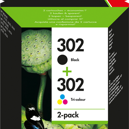 HP 302 Multipack Schwarz / mehrere Farben
