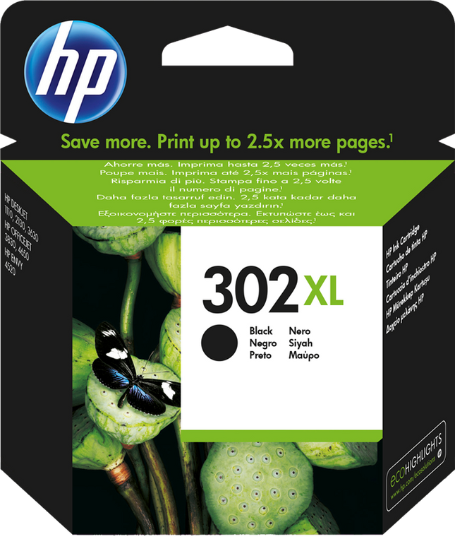 HP 302 XL Schwarz Druckerpatrone