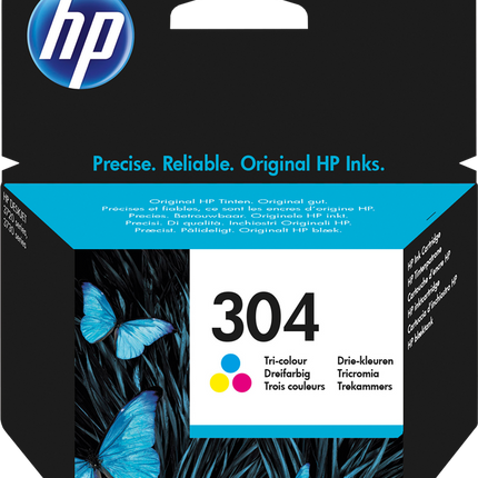 HP 304 mehrere Farben Druckerpatrone N9K05AE