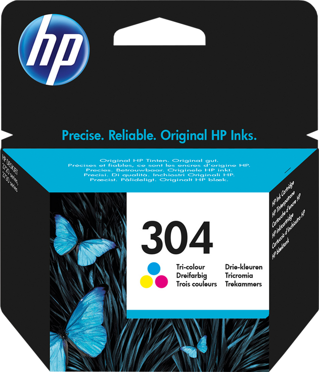 HP 304 mehrere Farben Druckerpatrone N9K05AE