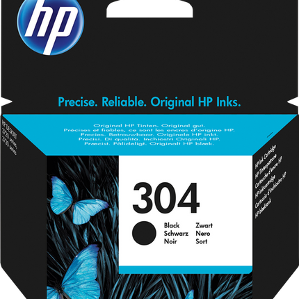 HP 304 Schwarz Druckerpatrone N9K06AE