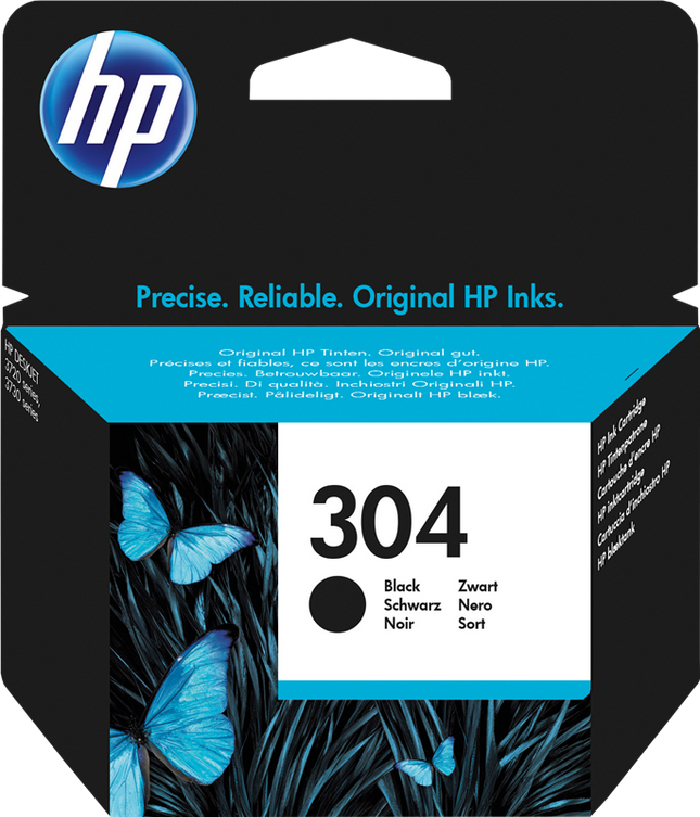 HP 304 Schwarz Druckerpatrone N9K06AE