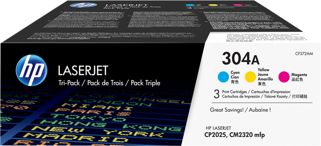 HP 304A Multipack Cyan / Magenta / Gelb