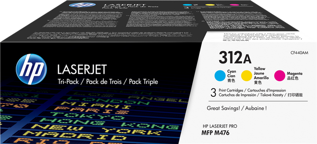 HP 312A Multipack Cyan / Magenta / Gelb