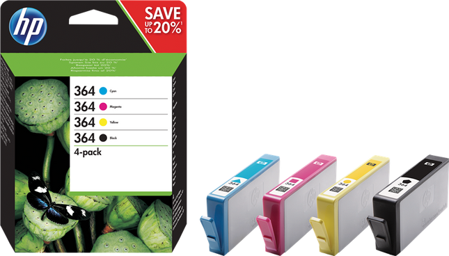 HP 364 Multipack Schwarz / Cyan / Magenta / Gelb