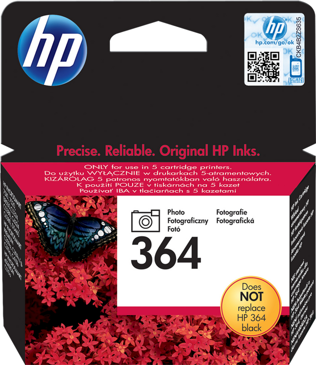 HP 364 Schwarz (Foto) Druckerpatrone CB317EE
