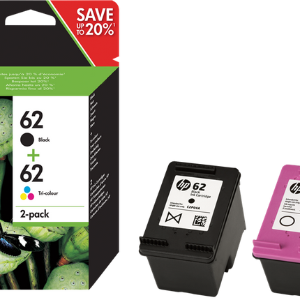 HP 62 Multipack Schwarz / mehrere Farben