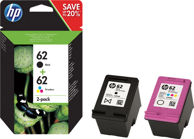 HP 62 Multipack Schwarz / mehrere Farben