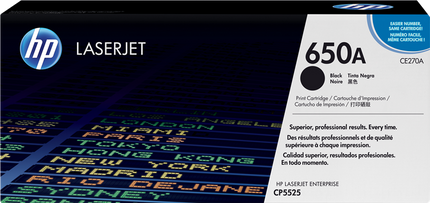 HP 650A Schwarz Toner