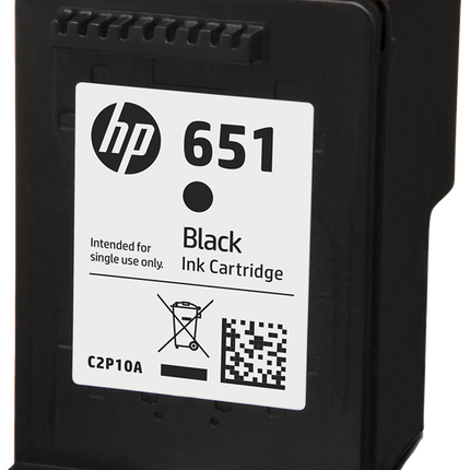 HP 651 Schwarz Druckerpatrone C2P10AE