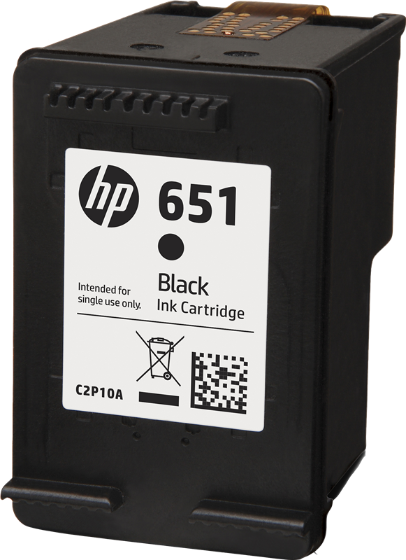HP 651 Schwarz Druckerpatrone C2P10AE
