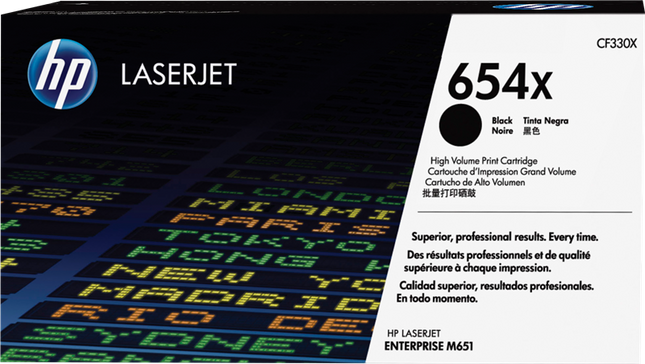 HP 654X Schwarz Toner