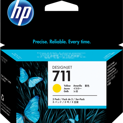 HP 711 Multipack Gelb