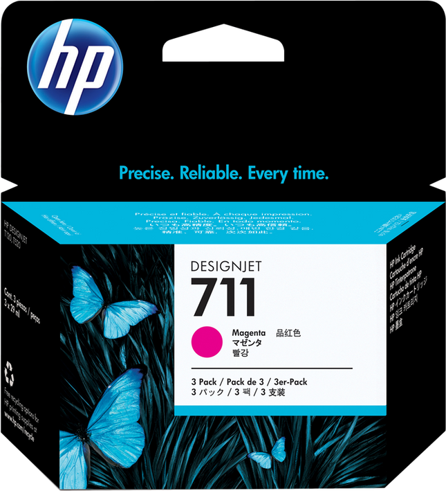 HP 711 Multipack Magenta