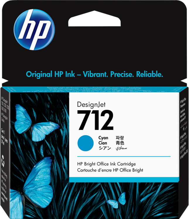 HP 712 Cyan Druckerpatrone