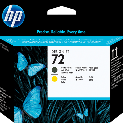 HP 72 Druckkopf Gelb / Schwarz (Matt)