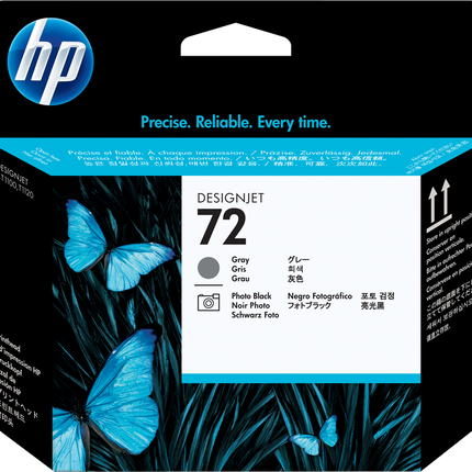 HP 72 Druckkopf Grau / Schwarz (Foto)