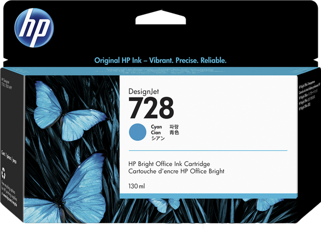 HP 728 Cyan Druckerpatrone
