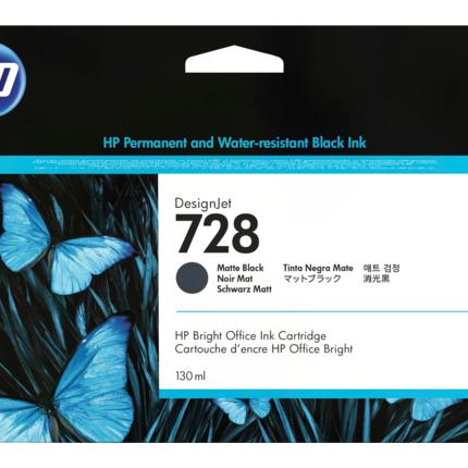 HP 728 Schwarz (Matt) Druckerpatrone