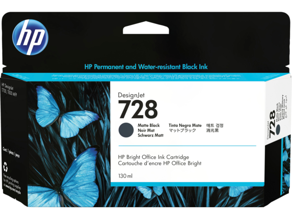 HP 728 Schwarz (Matt) Druckerpatrone