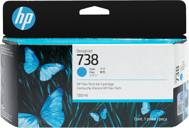 HP 738 Cyan Druckerpatrone 498N5A