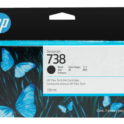 HP 738 Schwarz Druckerpatrone