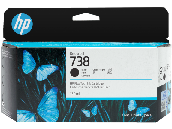 HP 738 Schwarz Druckerpatrone