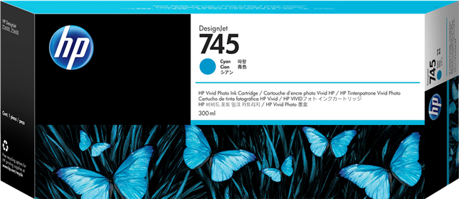 HP 745 Cyan Druckerpatrone
