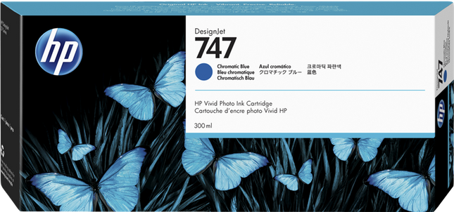 HP 747 Blau Druckerpatrone