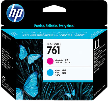 HP 761 Druckkopf Cyan / Magenta (CH646A)