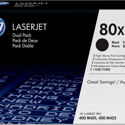 HP 80X Multipack Schwarz