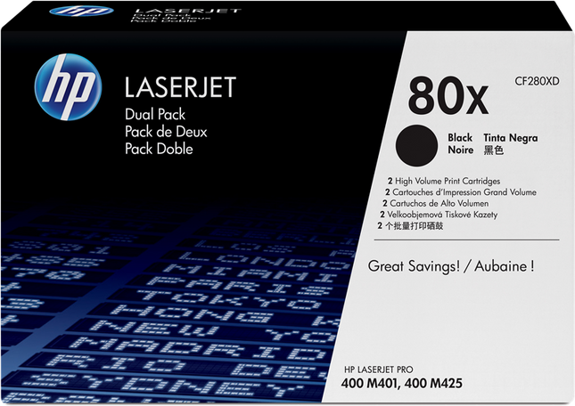 HP 80X Multipack Schwarz