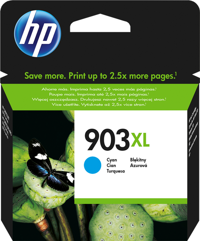 HP 903 XL Cyan Druckerpatrone T6M03AE