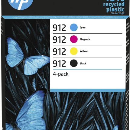 HP 912 Multipack Schwarz / Cyan / Magenta / Gelb