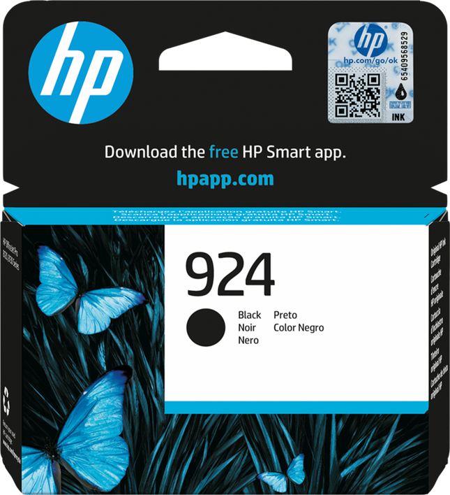 HP 924 Schwarz Druckerpatrone 4K0U6NE
