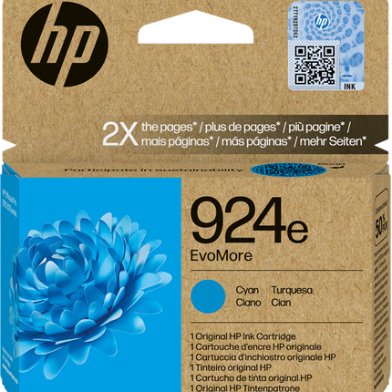 HP 924e Cyan Druckerpatrone 4K0U7NE