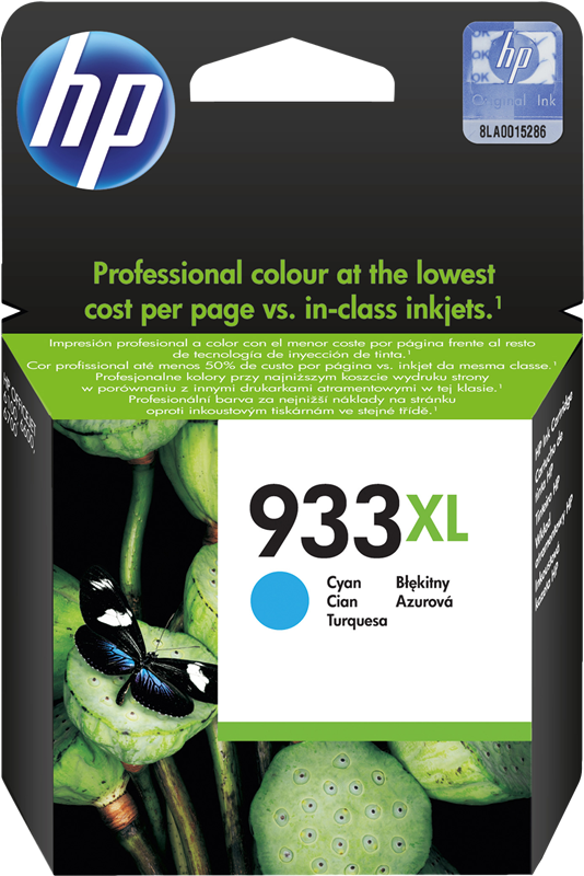 HP 933 XL Cyan Druckerpatrone CN054AE