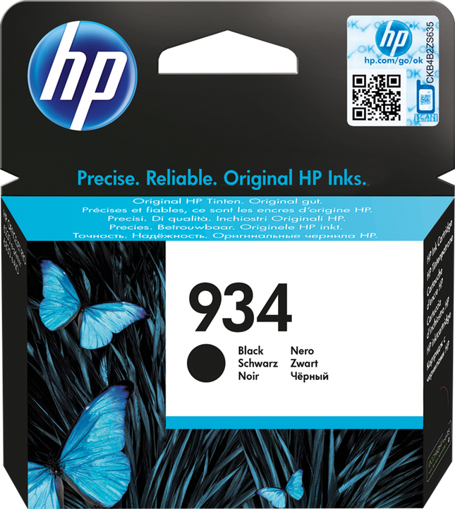 HP 934 Schwarz Druckerpatrone C2P19AE