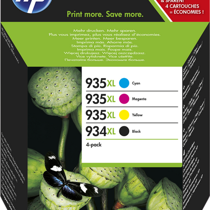HP 934XL+935XL Multipack Schwarz / Cyan / Magenta / Gelb