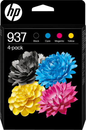 HP 937 Multipack Schwarz / Cyan / Magenta / Gelb
