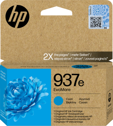 HP 937e Cyan Druckerpatrone 4S6W6NE