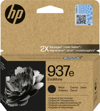 HP 937e Schwarz Druckerpatrone 4S6W9NE