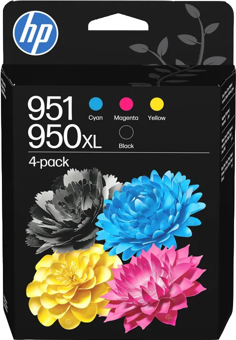HP 950XL / 950 Multipack Schwarz / Cyan / Magenta / Gelb