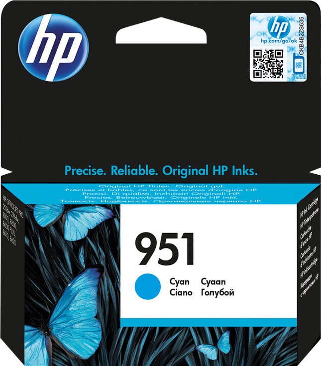 HP 951 Cyan Druckerpatrone CN050AE