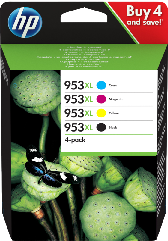 HP 953 XL Multipack Schwarz / Cyan / Magenta / Gelb