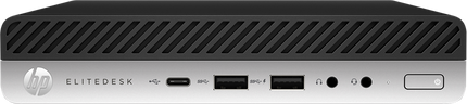HP EliteDesk 800 G4 DM (Refurbished) Zustand: Gut Schwarz / Silber