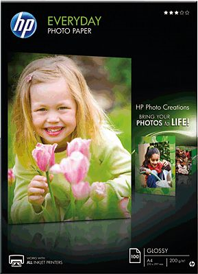 HP Everyday Fotopapier A4 Weiss